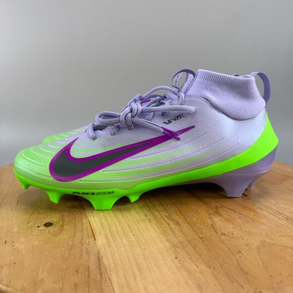 Nike Vapor Pro 1‎ Mens Size 10 Football Cleats Green Purple IB8250-500 NEW main image 5